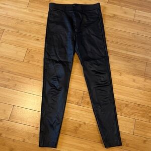Zara Kids Black Skinny leather Jeans